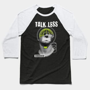 "TALKLESS" WHYTE - STREET WEAR URBAN STYLE Baseball T-Shirt